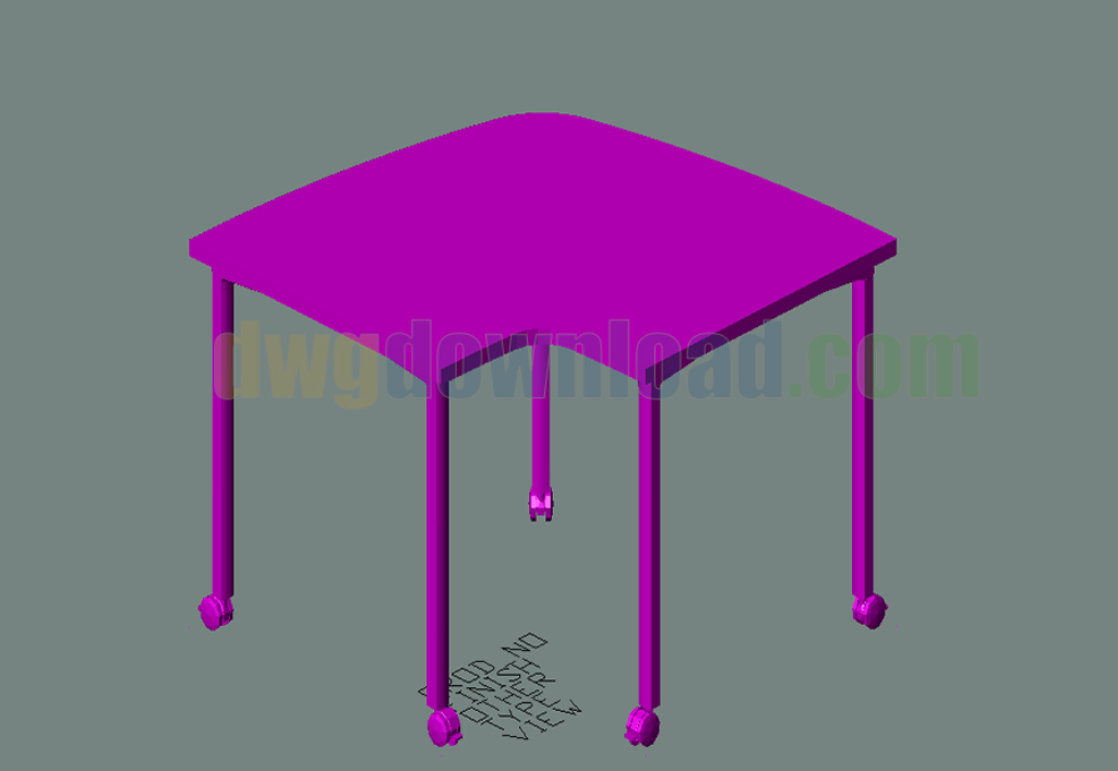 دانلود فایل اتوکد میز کنفرانس گوشه‌دار سه‌بعدی DWG | Cornered Conference Table 3D
